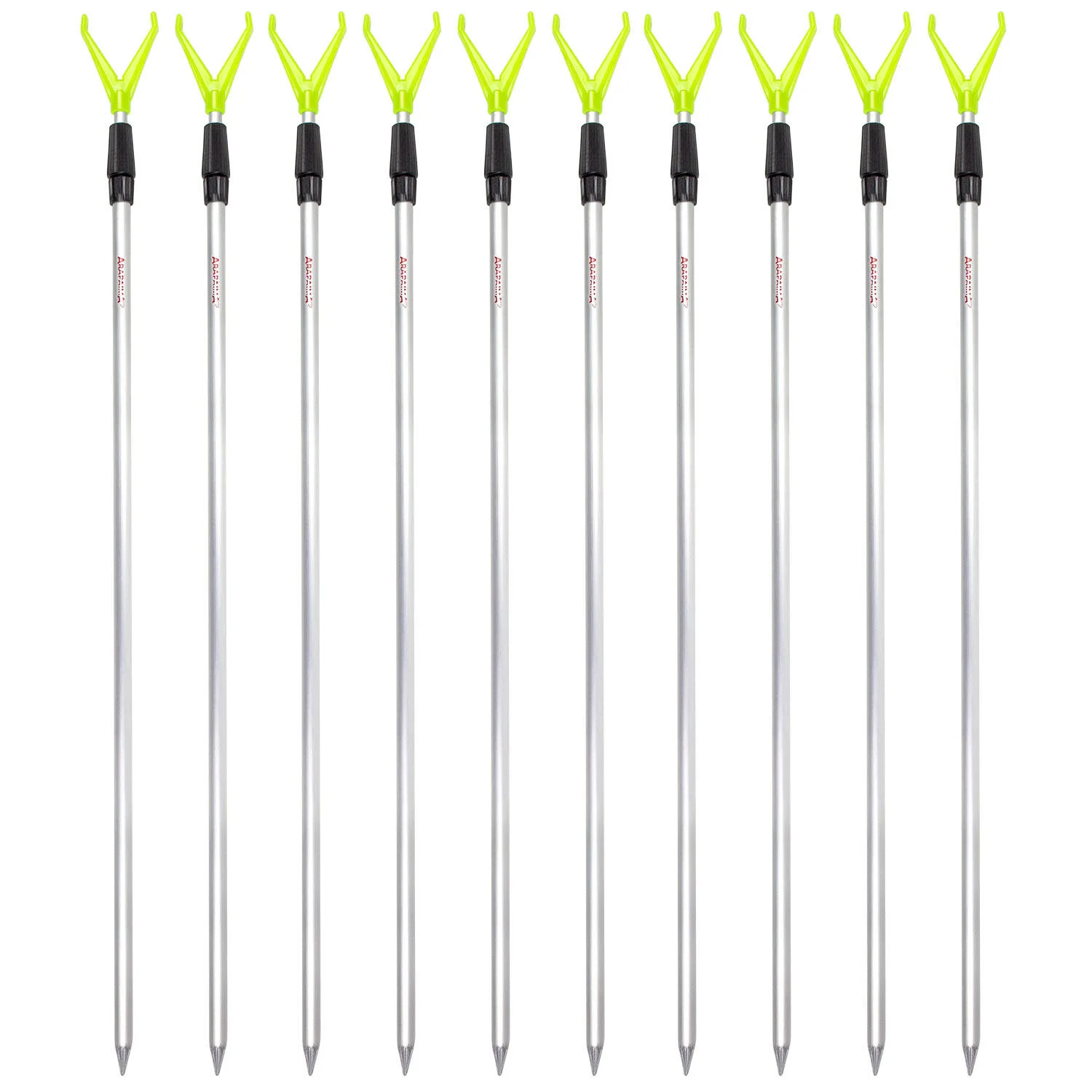 Uchwyt na wędkę 'rodhold', teleskopowy, 10 sztuk, 135 cm