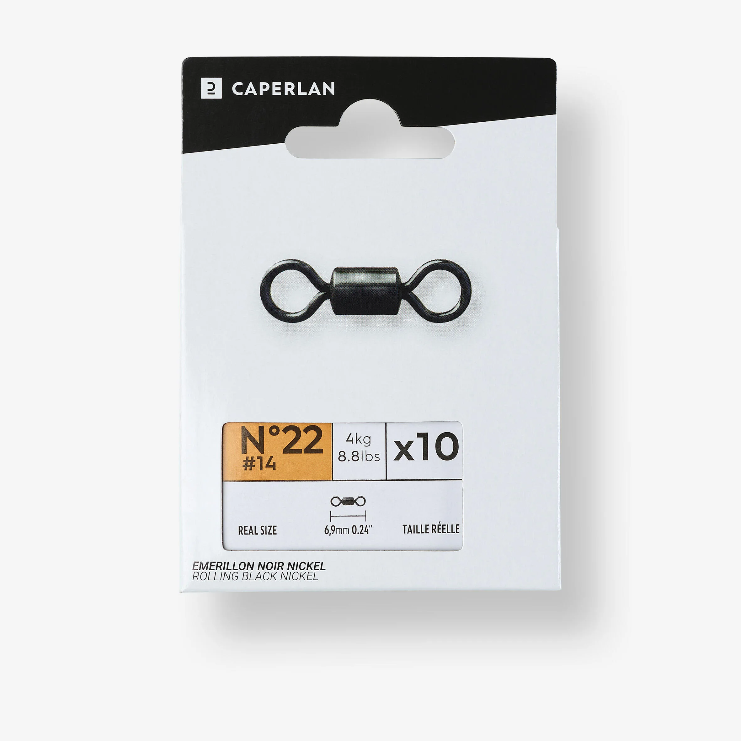 Krętliki czarne niklowane