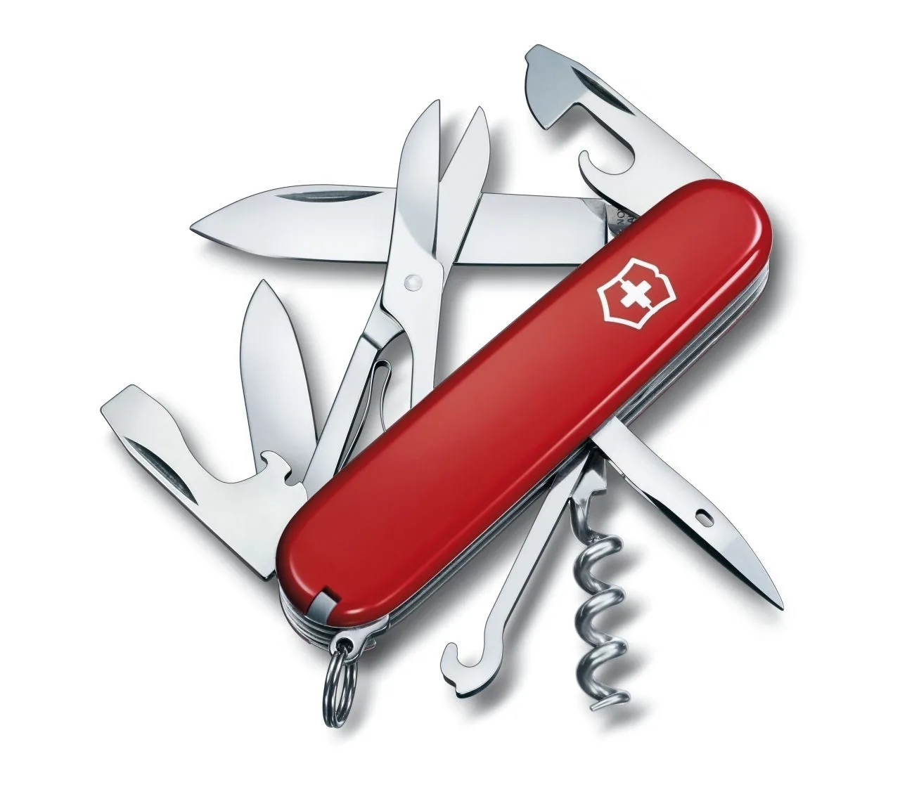 1402202465cca20481cbb.jpeg Scyzoryk Victorinox Climber, 14 funkcji, dł.91 mm, czerwony (1.3703) - obrazek 1