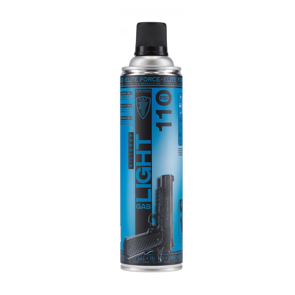 1110202467091c0b2ec4c.jpeg Gaz Elite Force Light Gas 450 ml 110 PSI z olejem silikonowym (2.5060) - obrazek 1