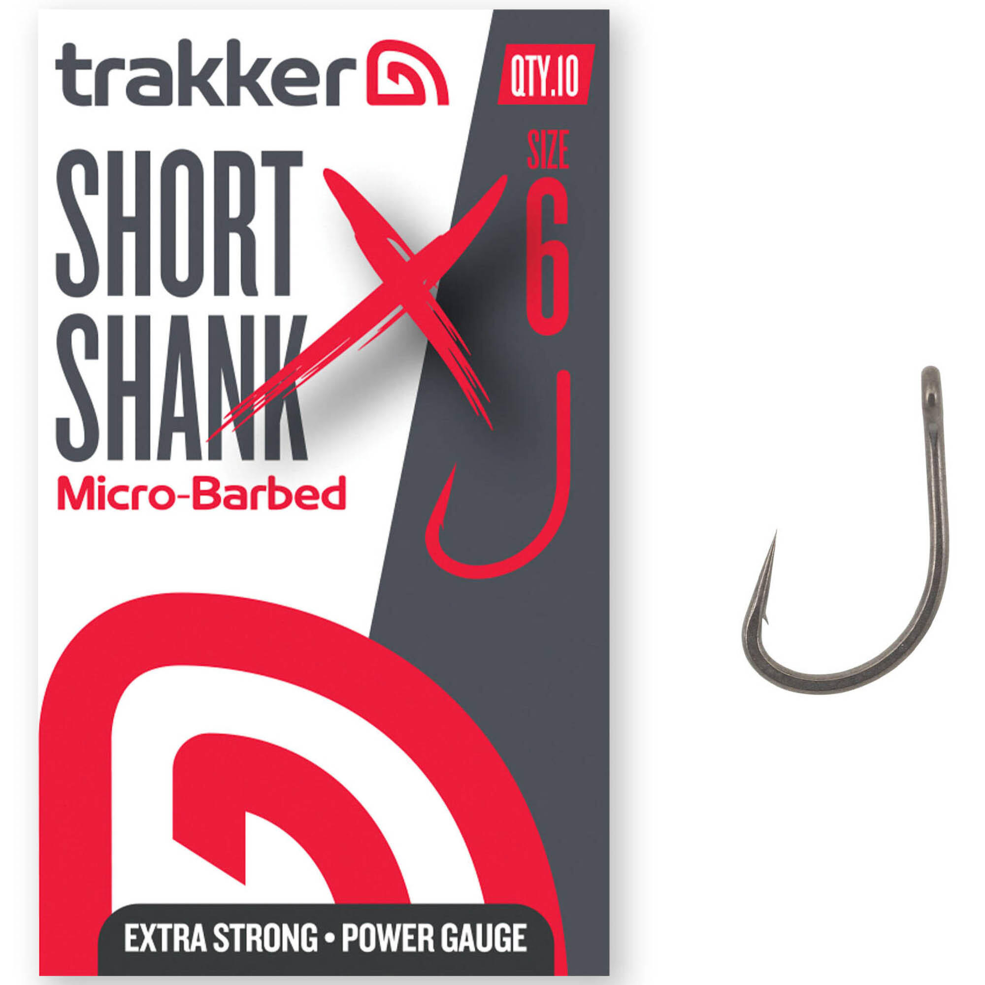 Haczyki Karpiowe Z Zadziorem Trakker Short Shank Xs Hooks Micro Barbed R. 4