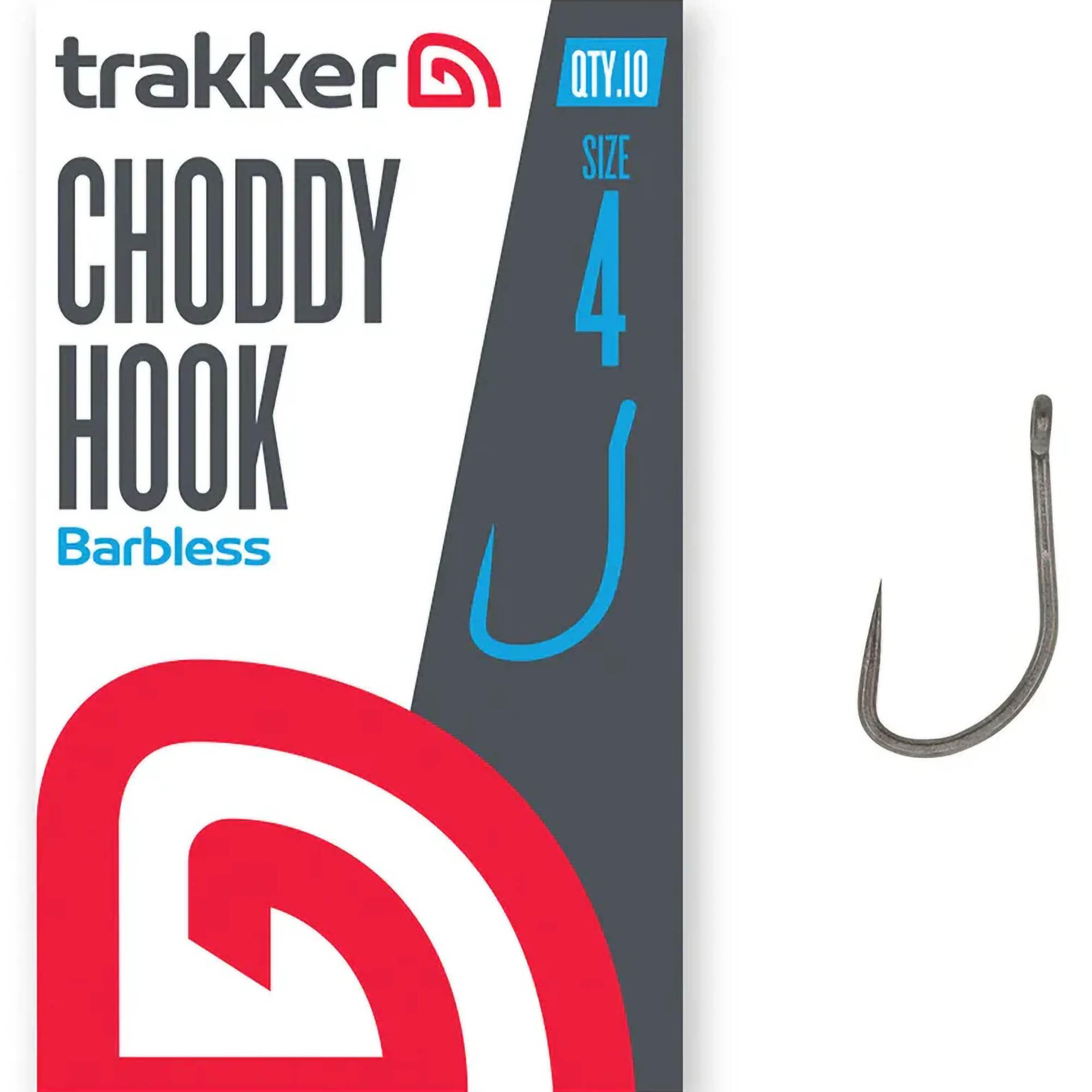 Haczyki Karpiowe Bezzadziorowe Trakker Choddy Hooks Barbless R. 4