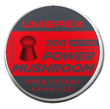 Śrut 5,5 mm diabolo Umarex Power Mushroom 200 szt. (4.1702)