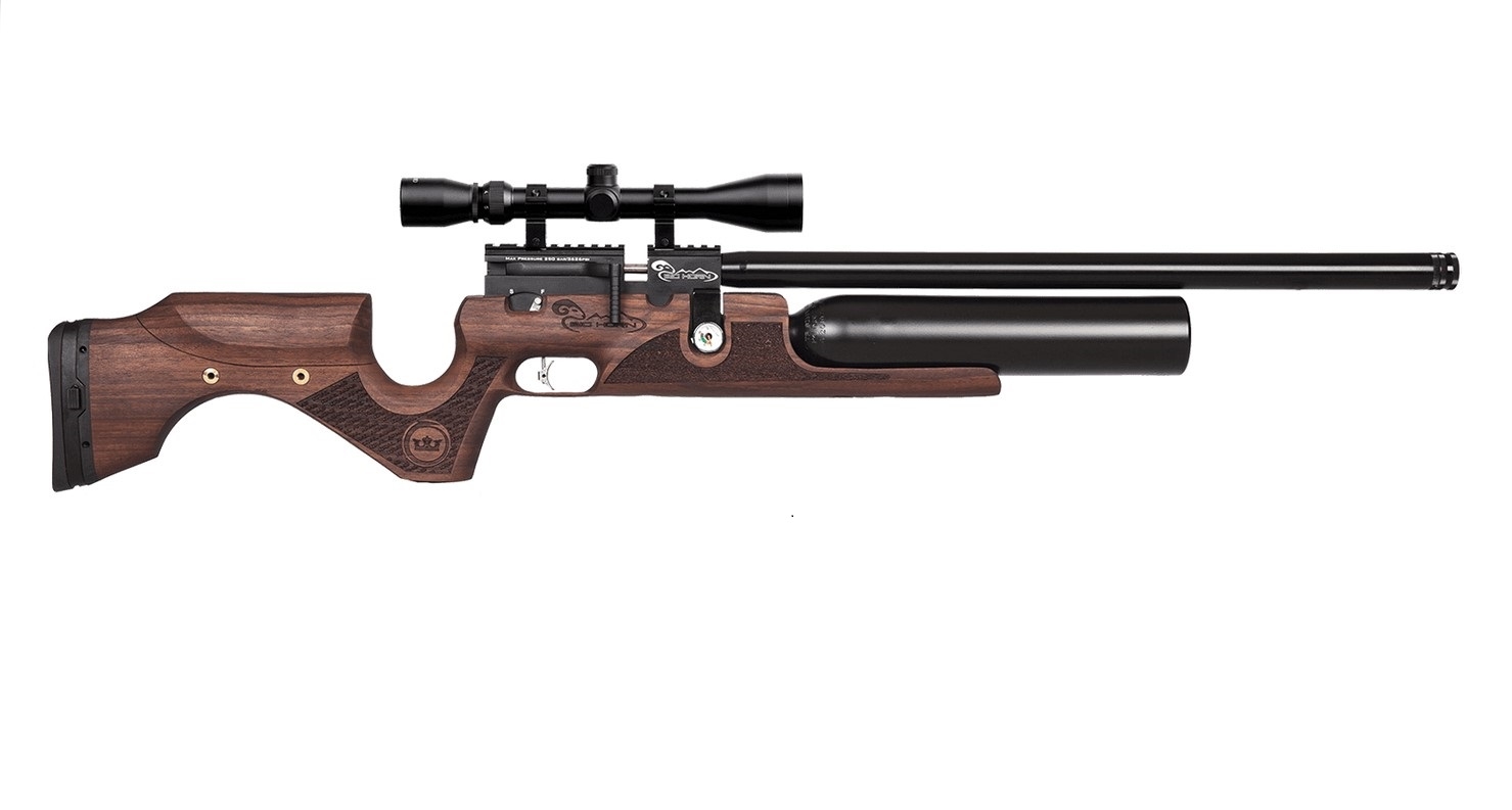 Karabinek wiatrówka KRAL BigHorn PCP Puncher w drewnie 4,5 mm ekp<17J (KPBH45)