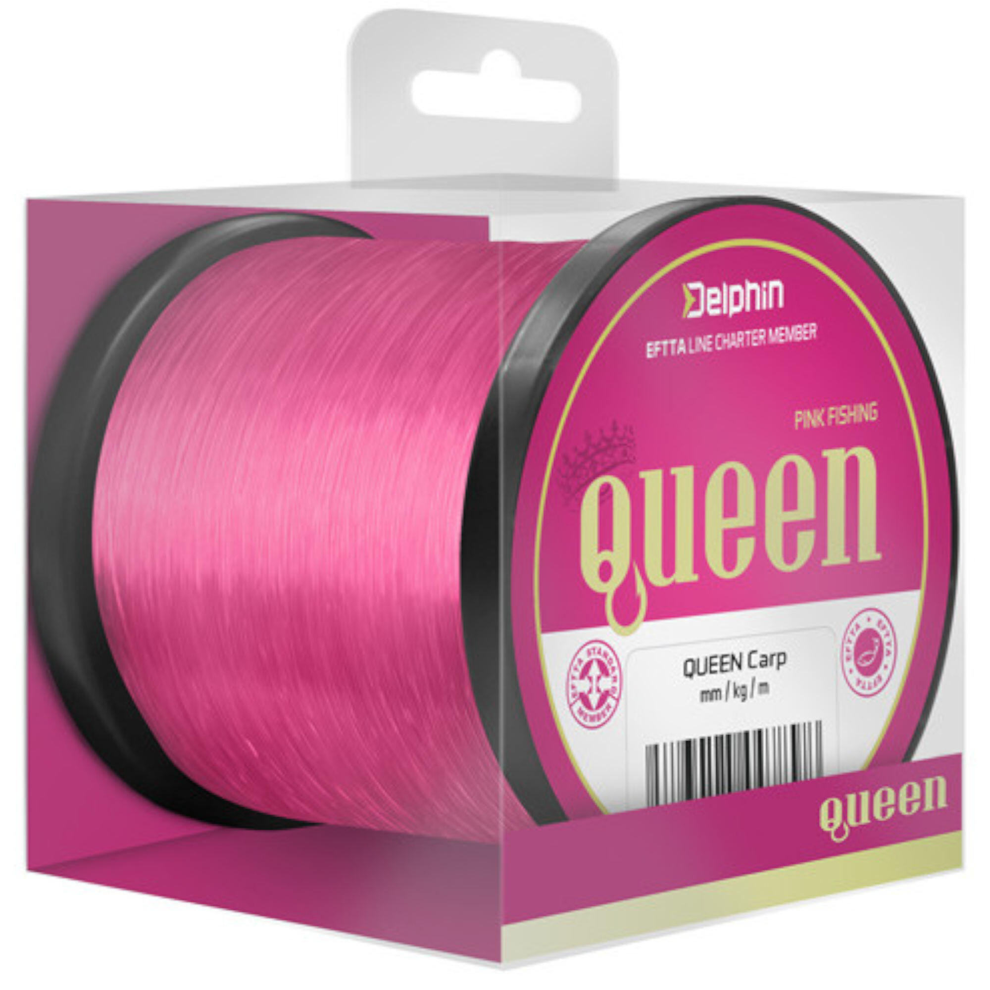 Żyłka Karpiowa Delphin Queen Carp Różowa 0,30 Mm 1200 M