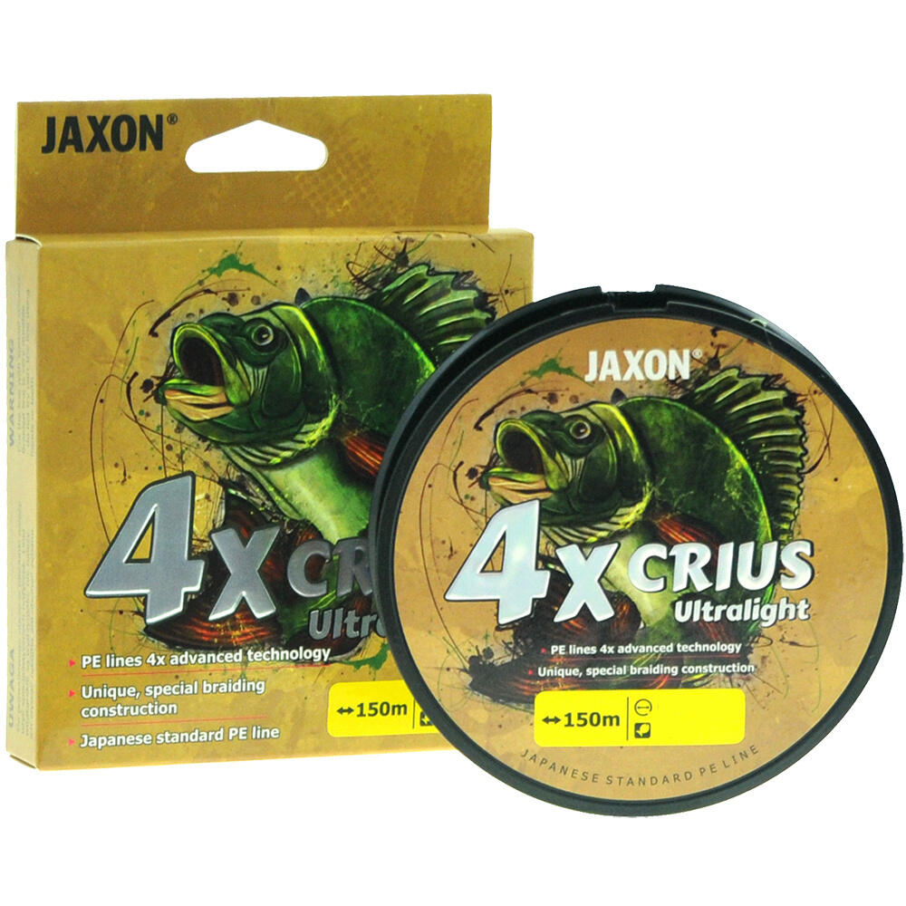 Plecionka Jaxon Crius 4X Ultralight 0,08mm 150m 5kg jasnozielona