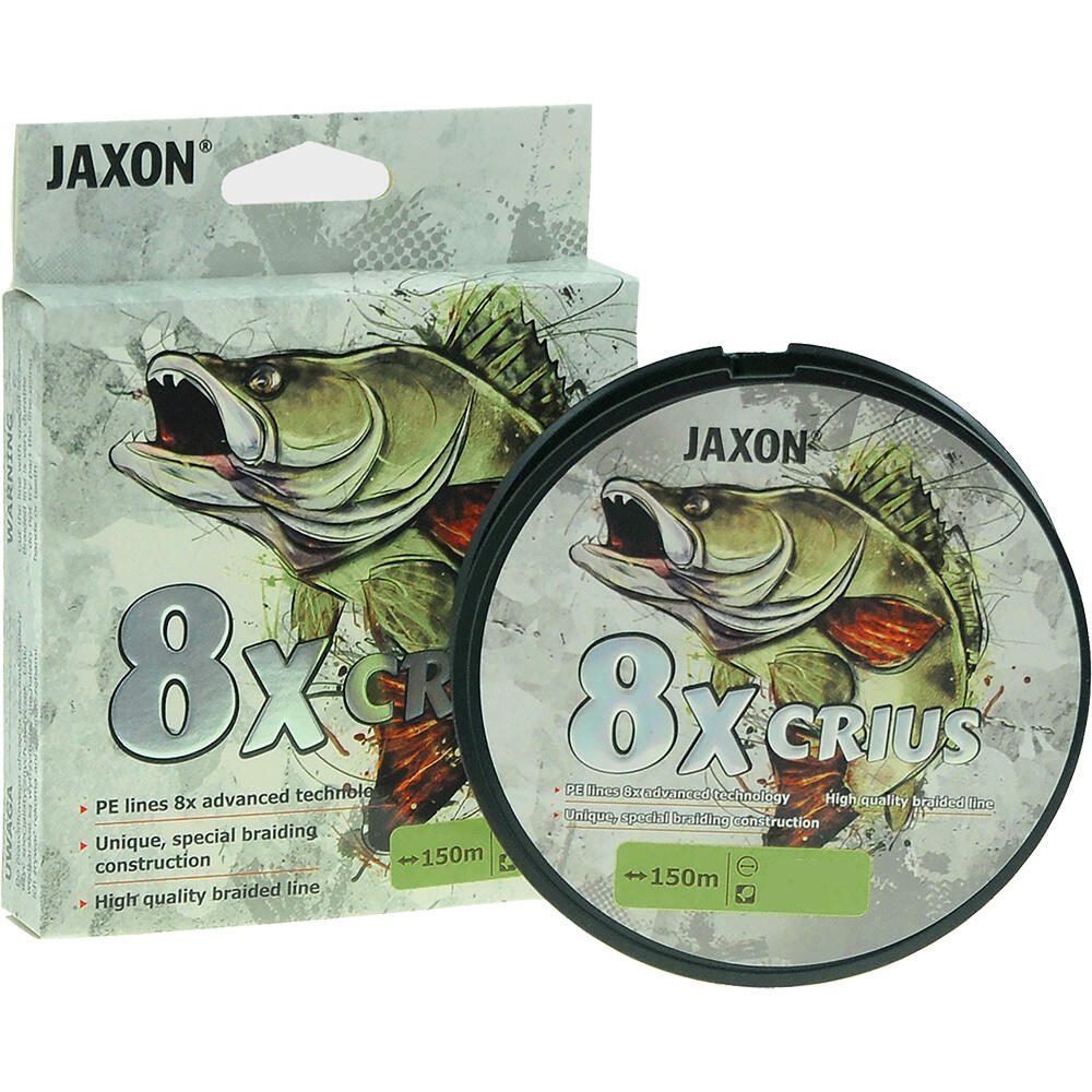 Plecionka Jaxon Crius 8X Flash 0,22mm 150m 25kg zielona