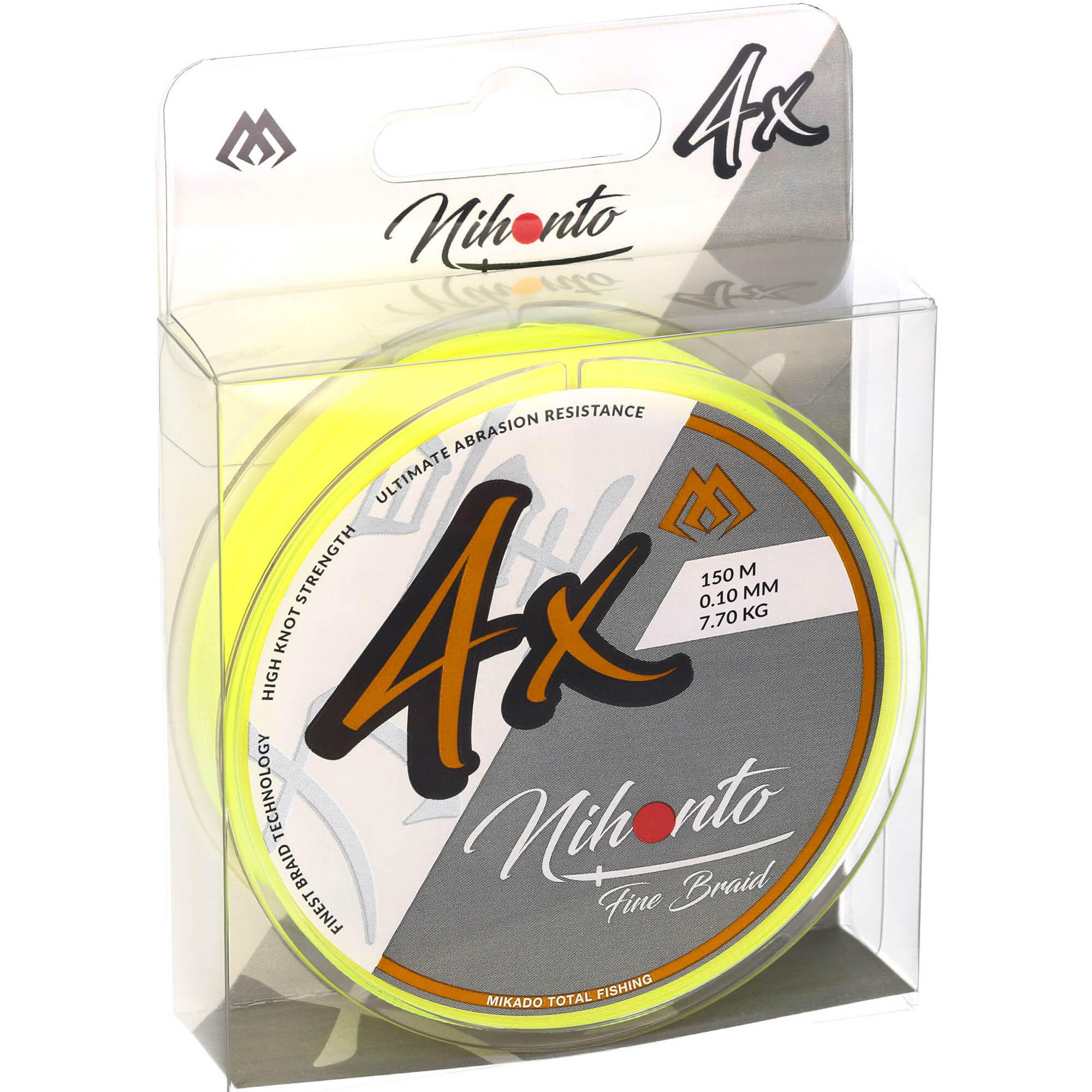 0201202567765937cd420.jpeg Plecionka Linka Wędkarska Mikado Nihonto Fine Fluo Żółta 0.18 Mm 150 M - obrazek 1