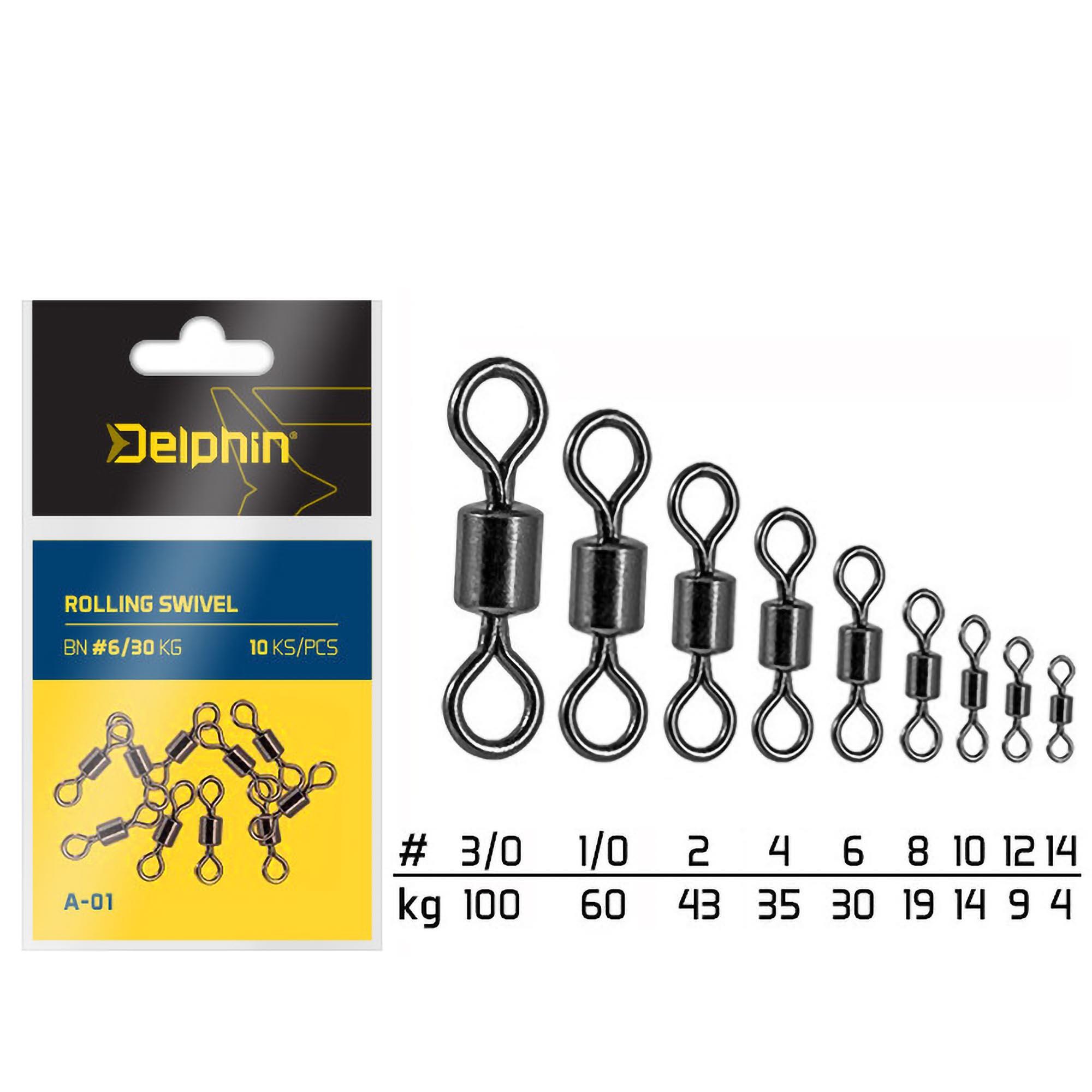 Krętliki Delphin Rolling Swivel A-01 R. 14