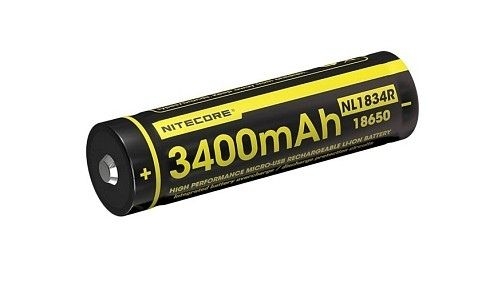 Akumulator Nitecore 18650 Micro USB NL1834R 3400mAh (LAT/NITECORE NL1834R 18650)