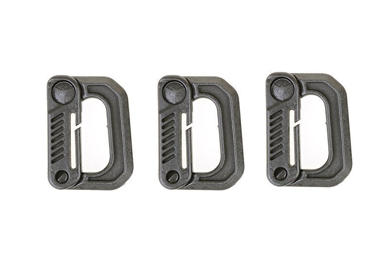 Zestaw 3 klamer typu Grmlock - czarny (FMA-31-008563)