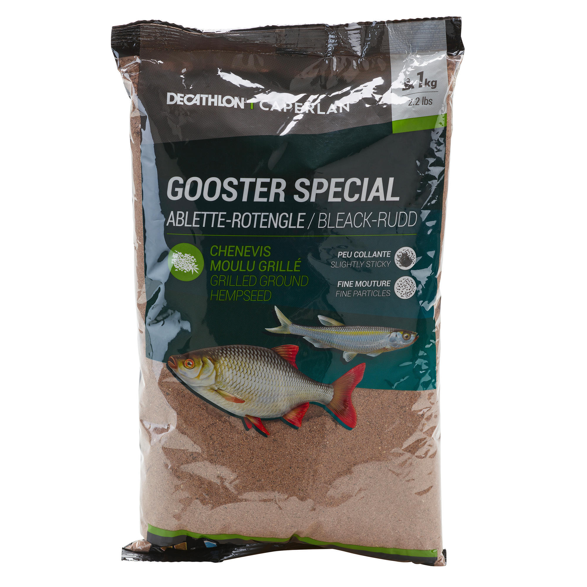 Zanęta na ukleje i wzdręgi CAPERLAN Gooster Special Konopie 1 kg ciemna