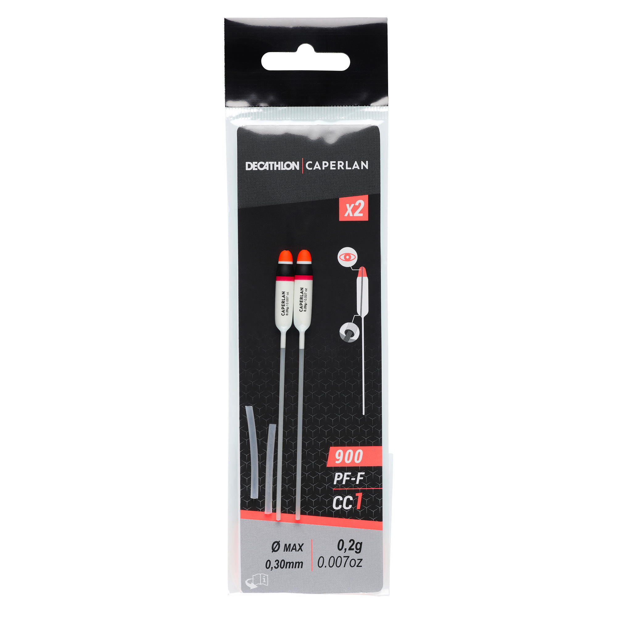 Spławik karpiowy PF-F900 CC1 0,2g x2