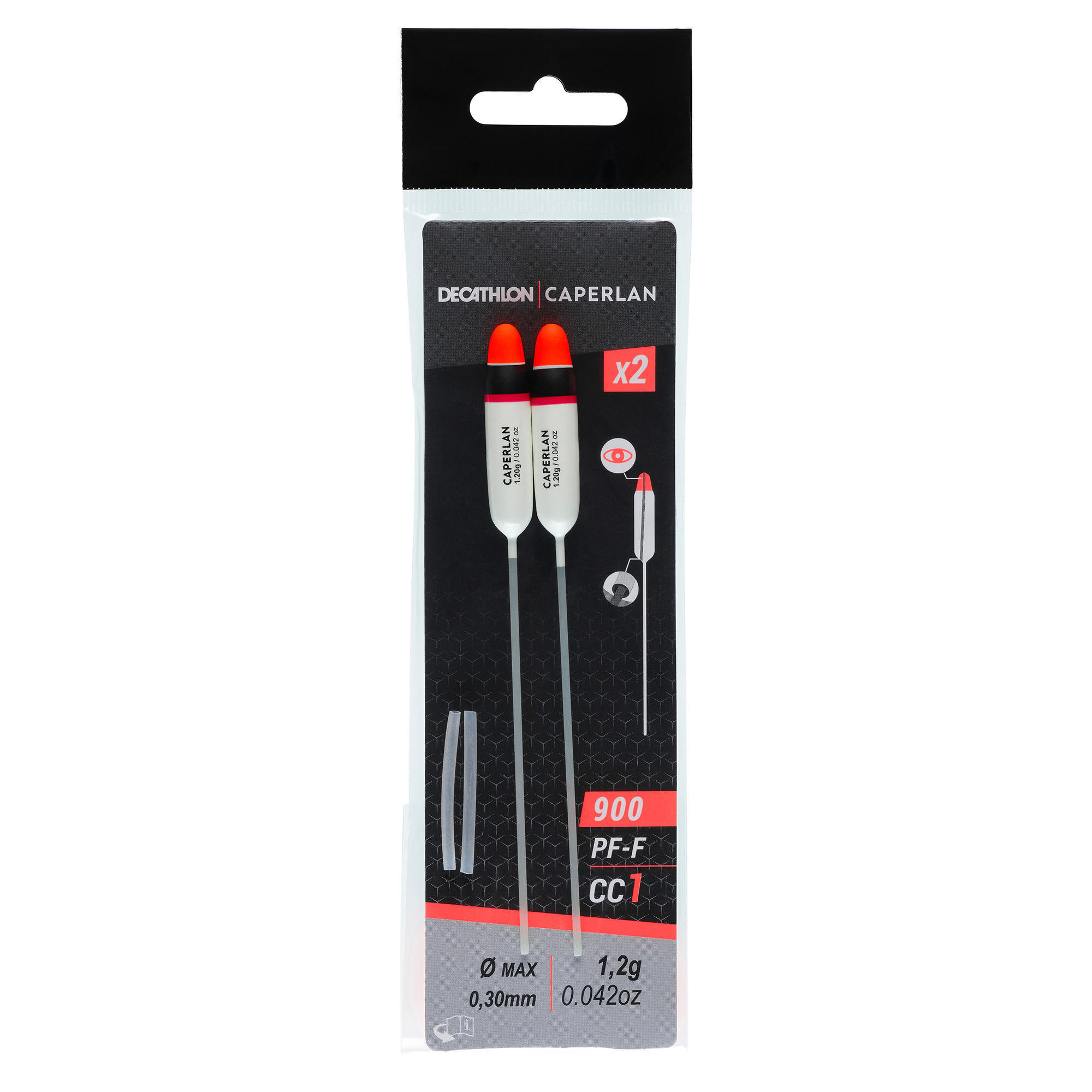 Zestaw 2 spławików karpiowych PF-F900 CC1 1,2g