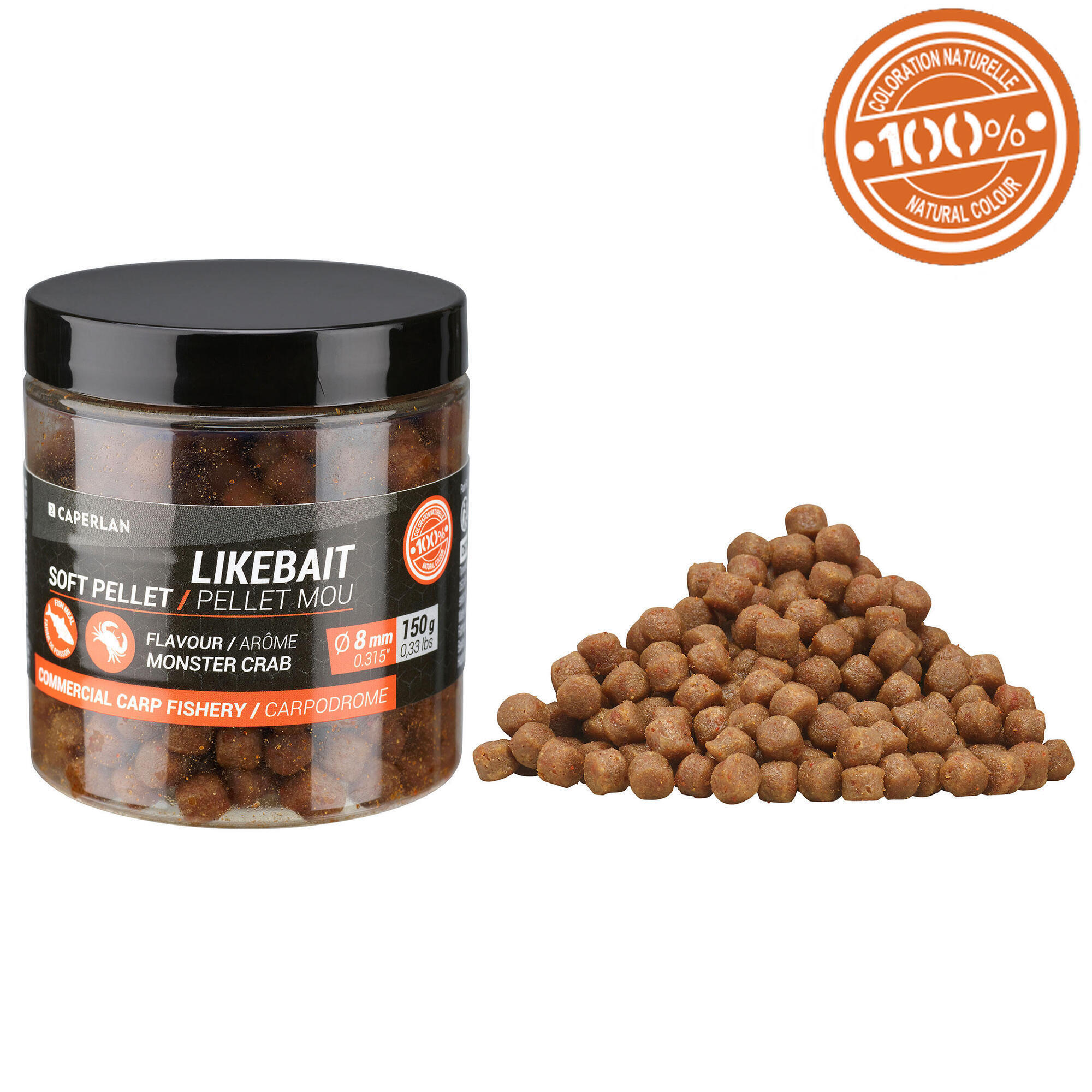 Miękki pellet haczykowy CAPERLAN likebait 8 mm monstercrab