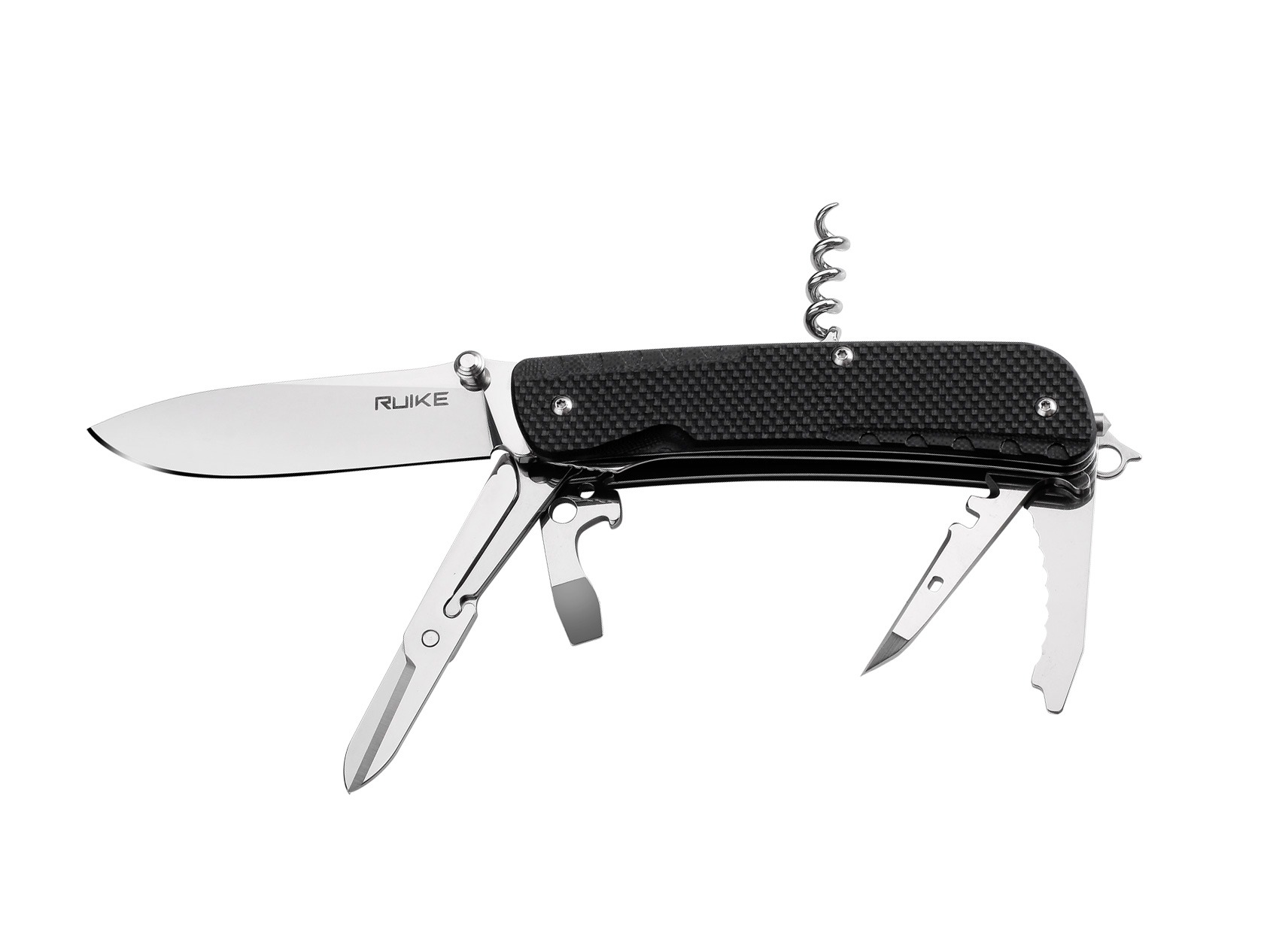 Scyzoryk Ruike LD31-B wielofunkcyjny, dł.199mm, czarny (LD31-B)