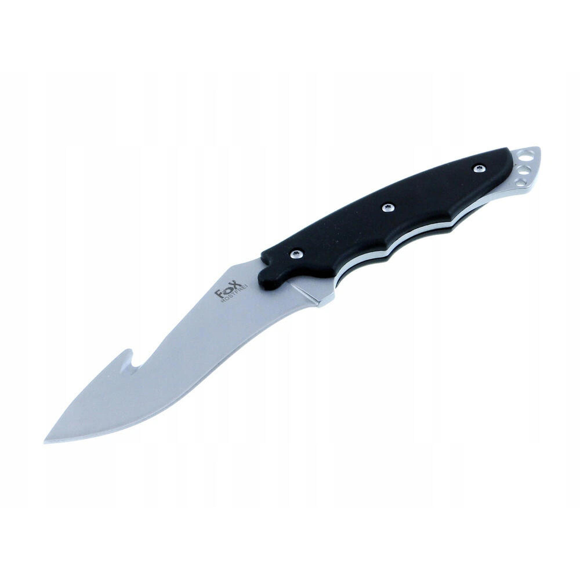 Nóż ze stałą głownią bushcraftowy z gwizdkiem ratunkowym