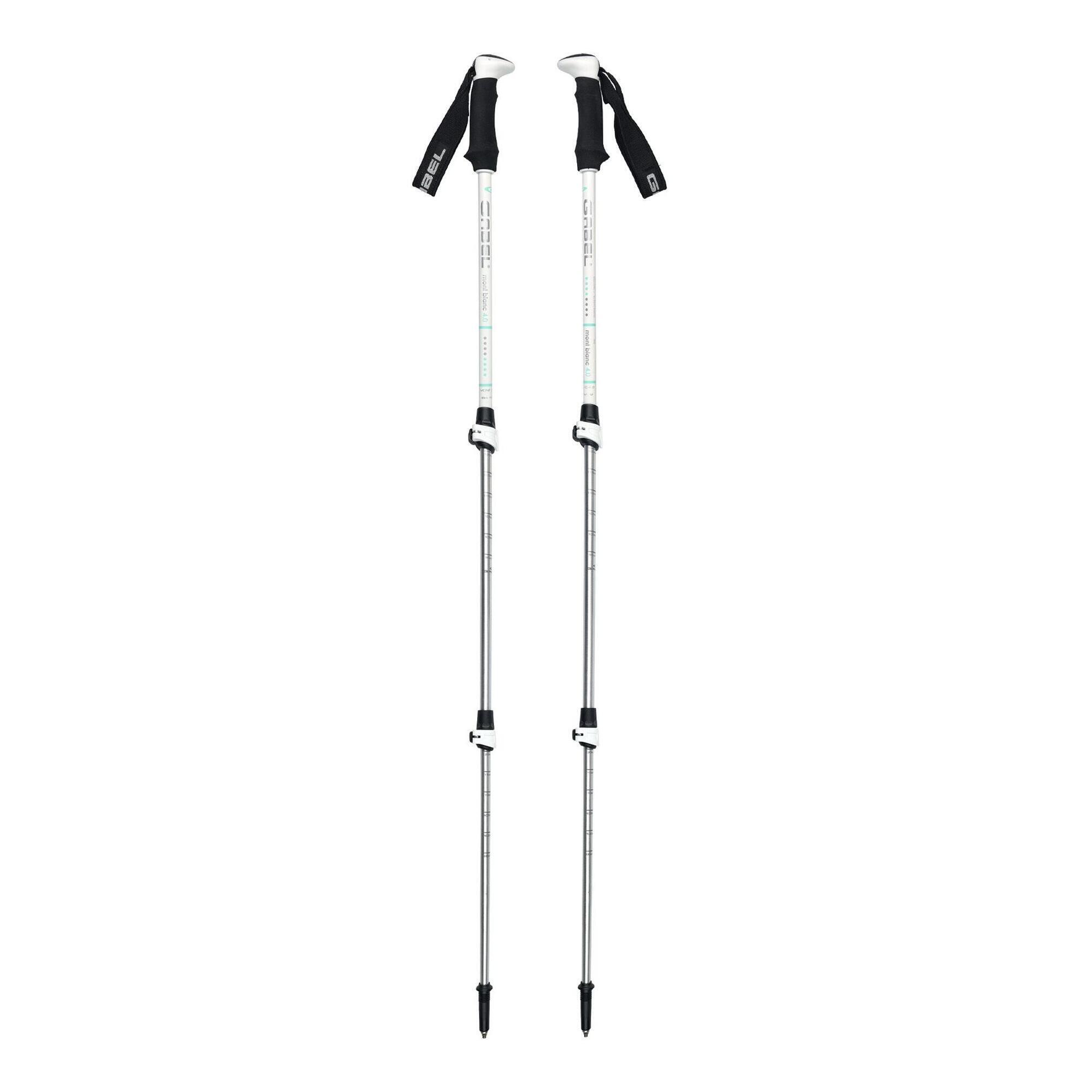 Kije trekkingowe damskie Gabel Mont Blanc F.L. 4.0 Lady - white