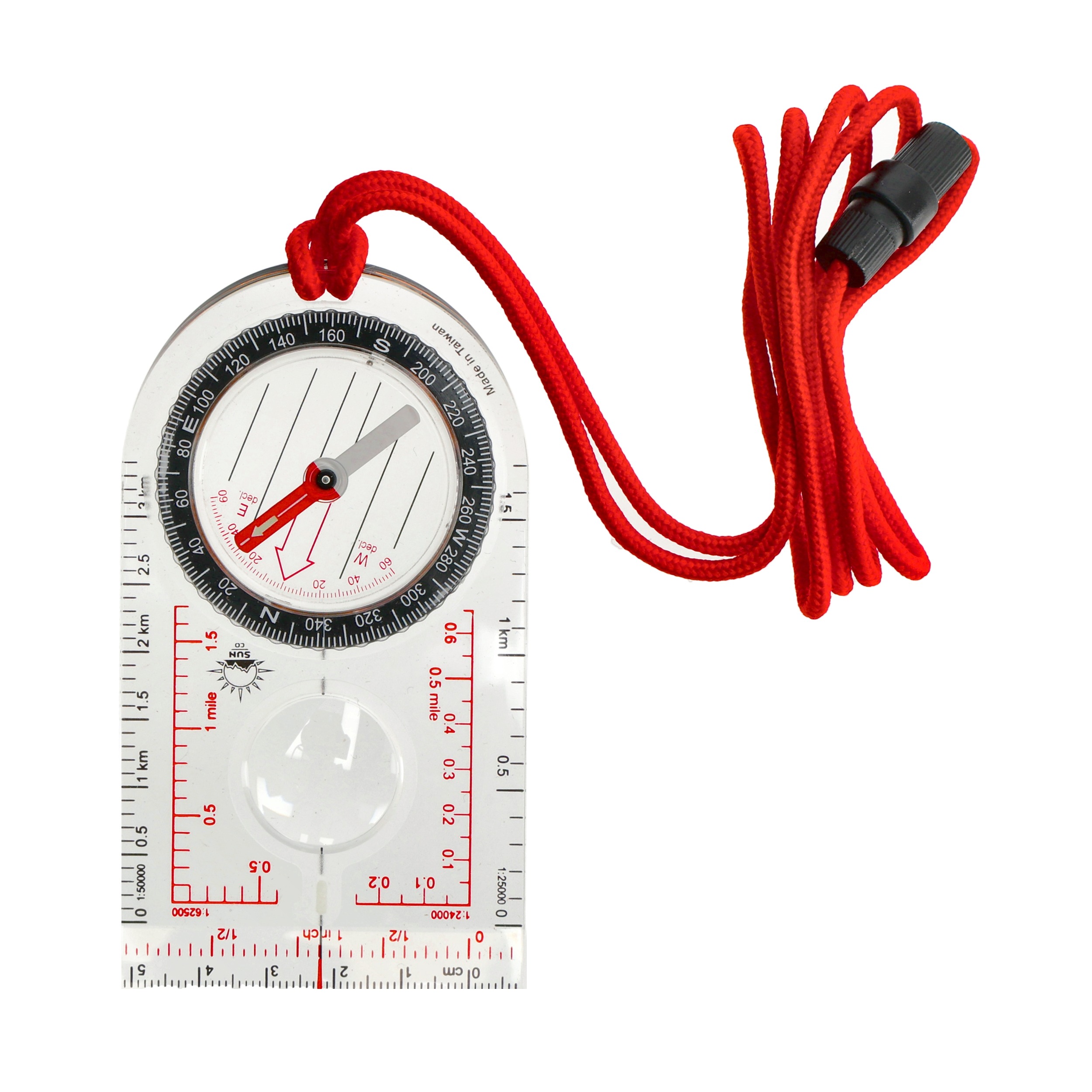 Kompas mapowy na smyczy Sun Co. ProMap Compass (M709)