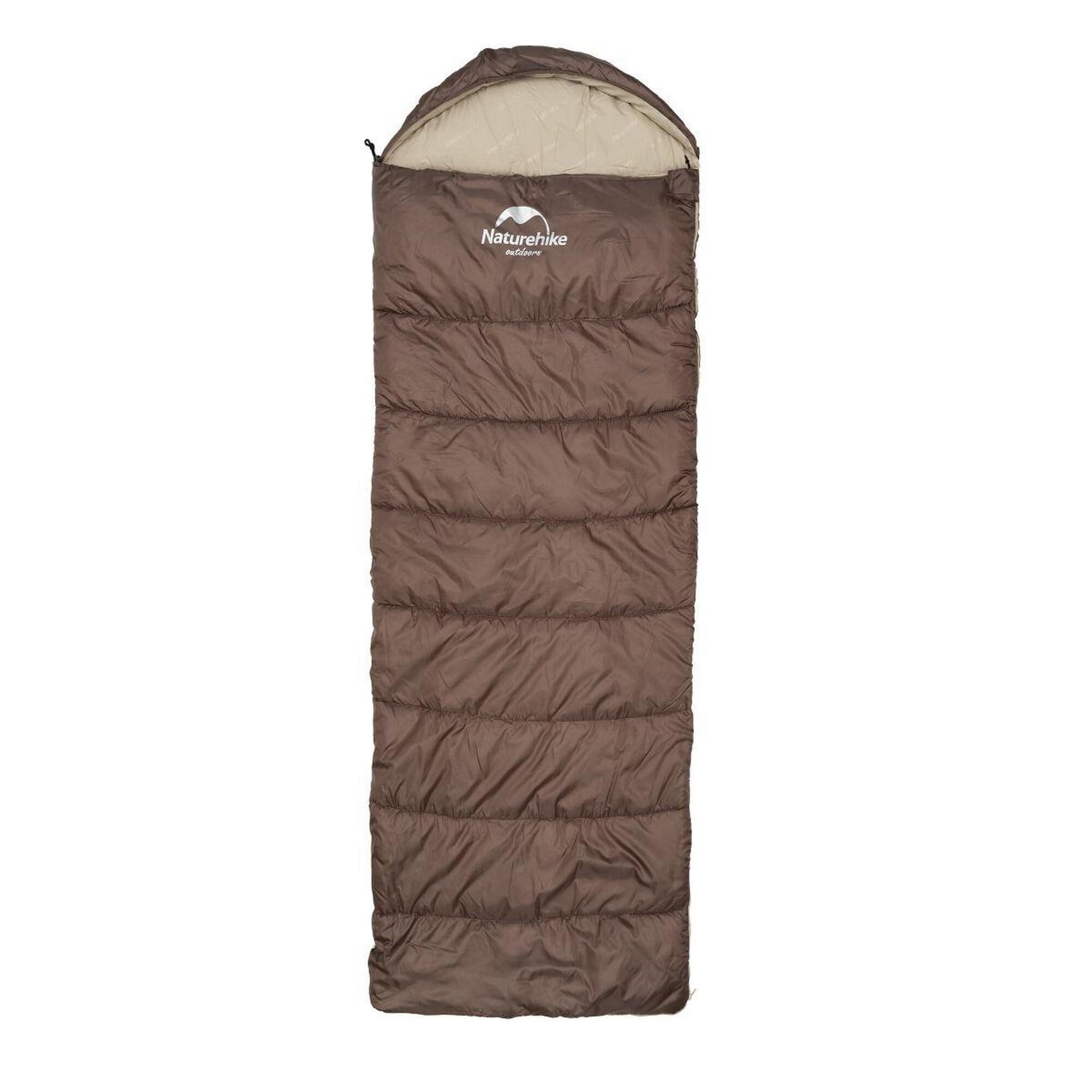 Śpiwór turystyczny Naturehike U250 NH20MSD07 190x75cm coffee lewy