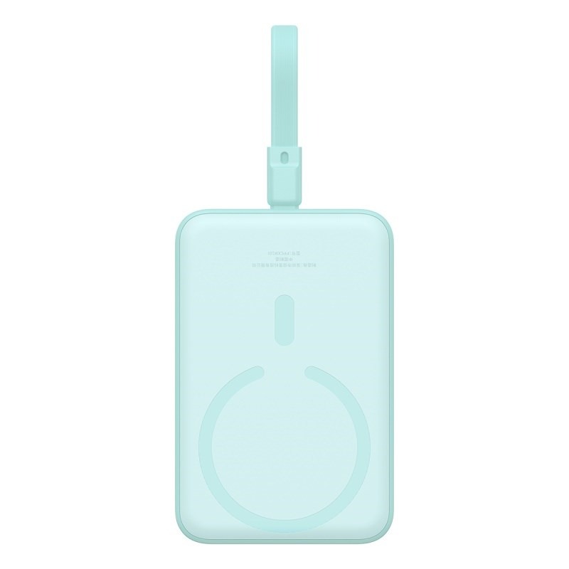 Powerbank Baseus Magnetic Mini Air Wireless 10000mAh 20W+kabel USB C-USB C (peppermint blue)