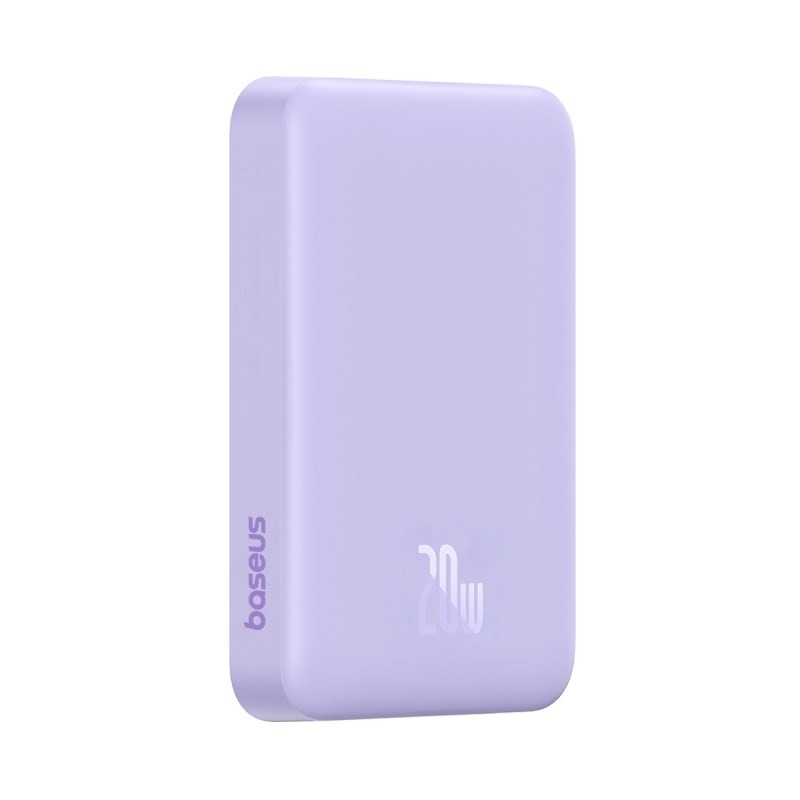 Powerbank Baseus Magnetic Mini Air Wireless 10000mAh 20W+kabel USB C-USB C (fiolet)