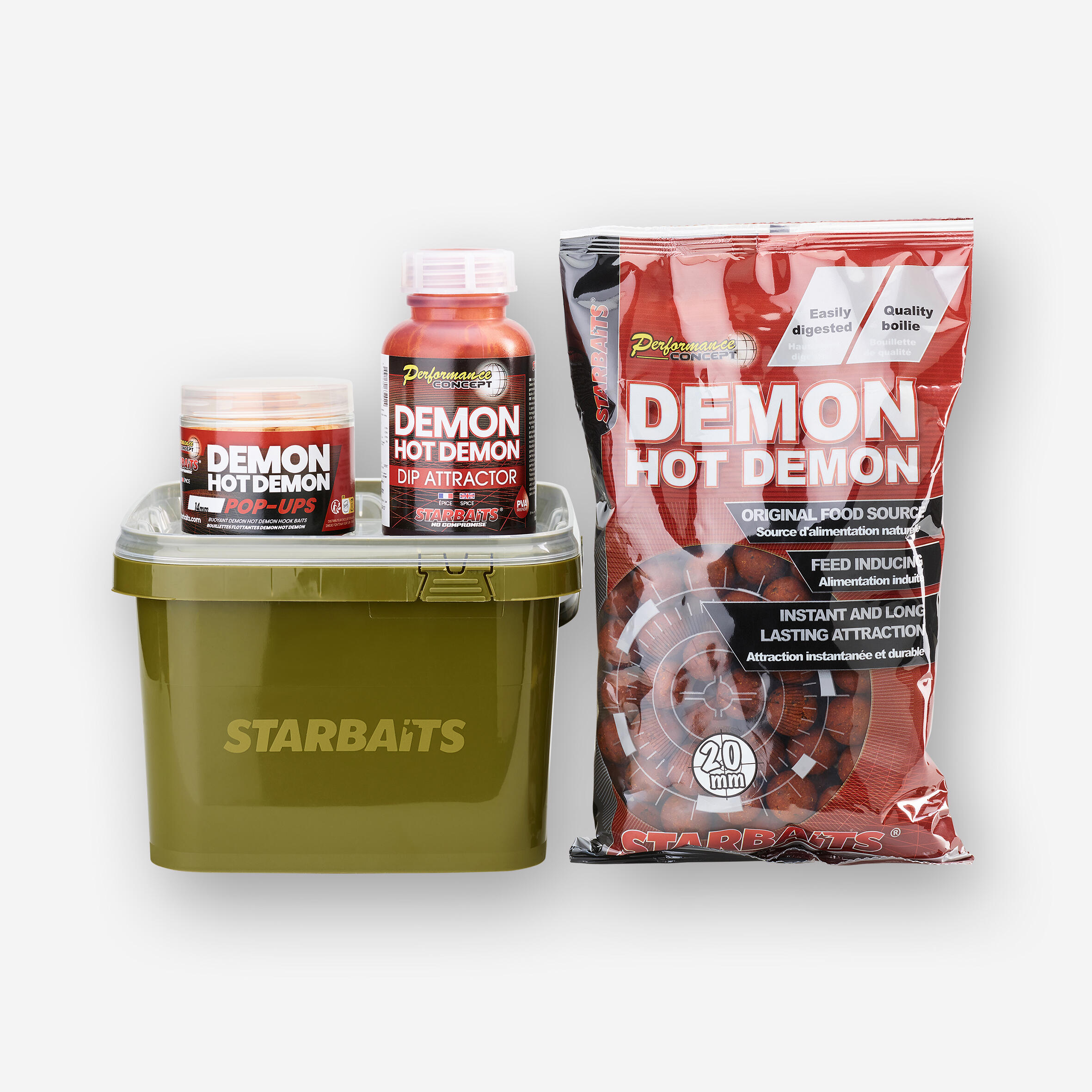 Zestaw dla początkujących 2 kg Kulki Hot Demon + Pop up + Booster + Wiadro