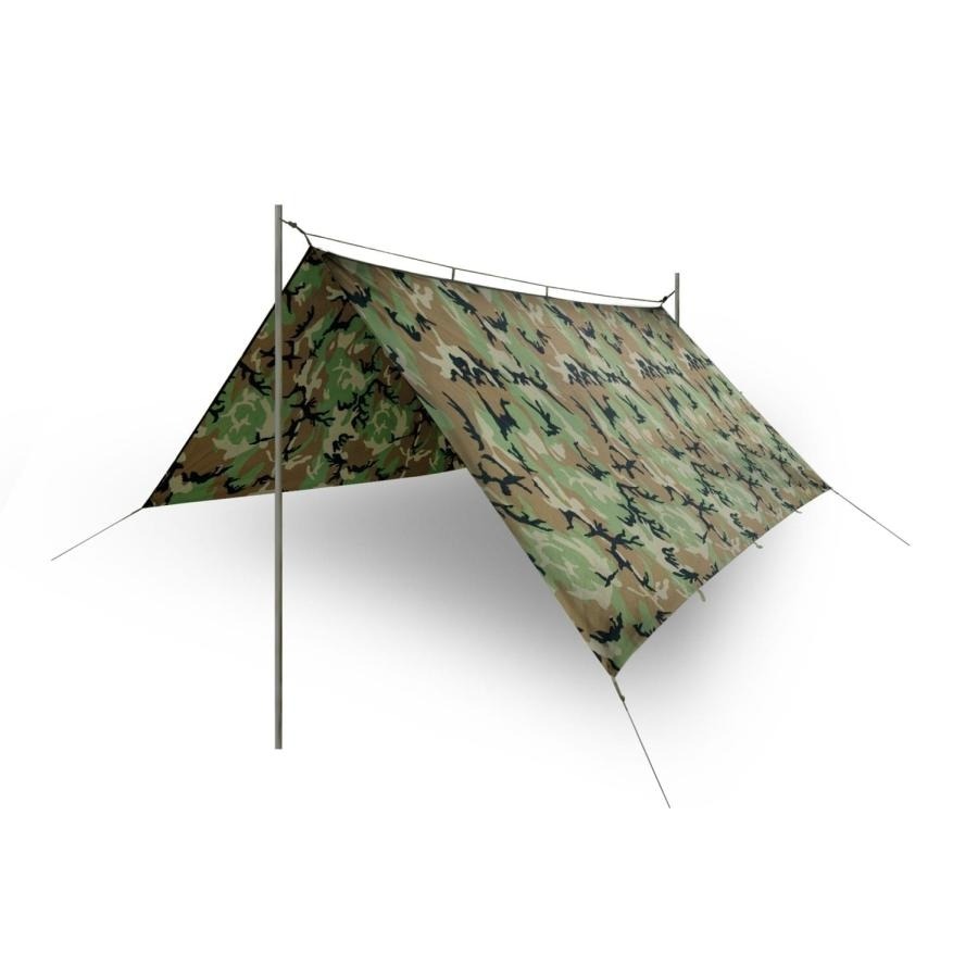 Płachta biwakowa Helikon SUPERTARP - Polyester Ripstop - US Woodland (PO-STP-PO-03)