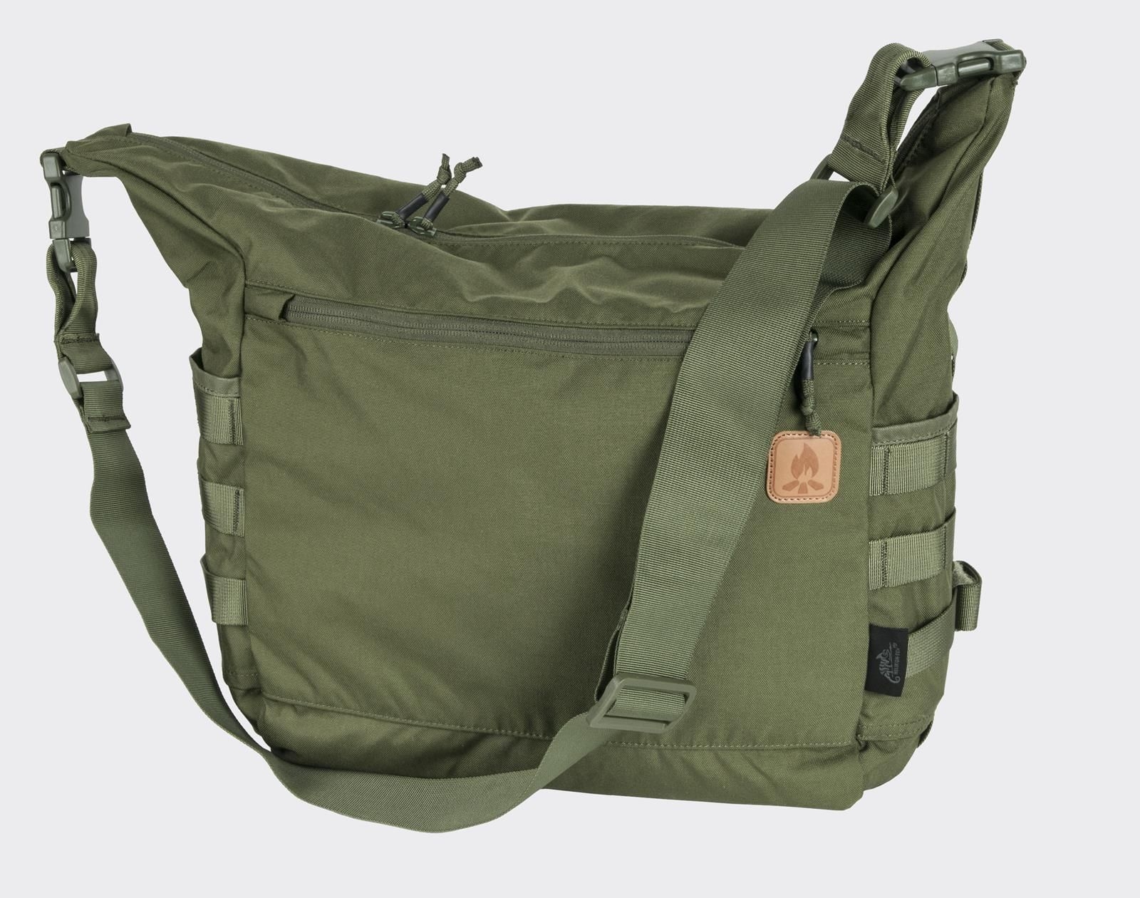 170420256800e545c9fef.jpeg Sakwa Helikon Bushcraft Satchel, Cordura, Olive Green - obrazek 1