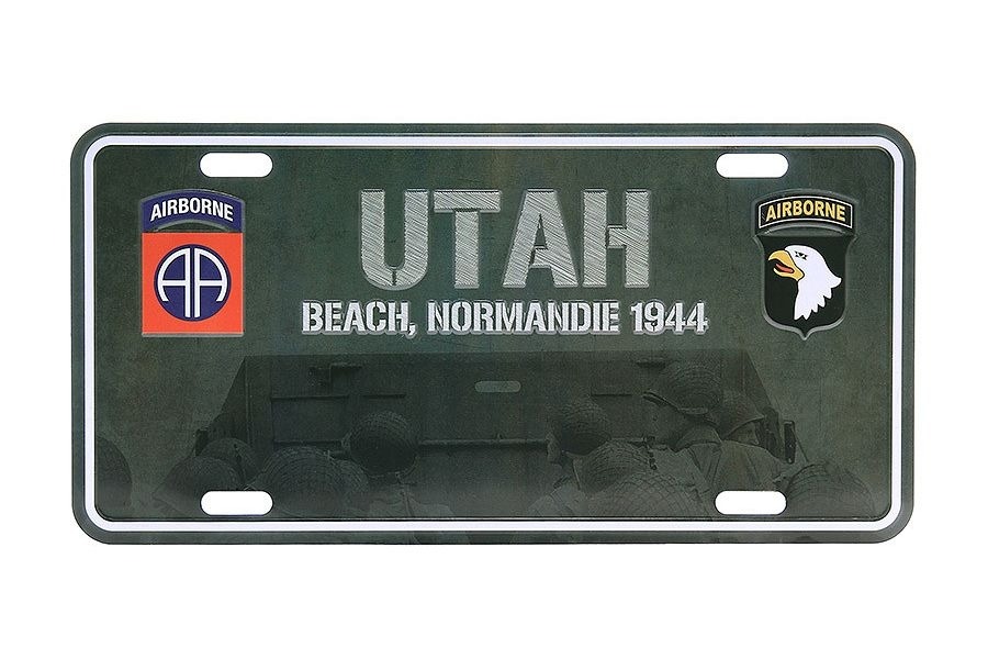 Tablica rejestracyjna UTAH Beach Normandii 1944
