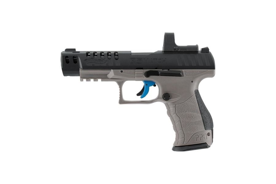 Pistolet wiatrówka WALTHER Q5 Match 5" Combo 21-strzał CO2 4,5 mm Diabolo (5.8160)