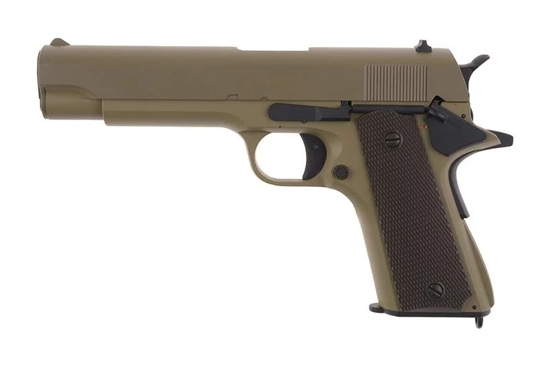 180420256801f8034bcff.jpeg Pistolet ASG CYMA CM123 - tan (bez akumulatora) (CYM-01-019696) - obrazek 1