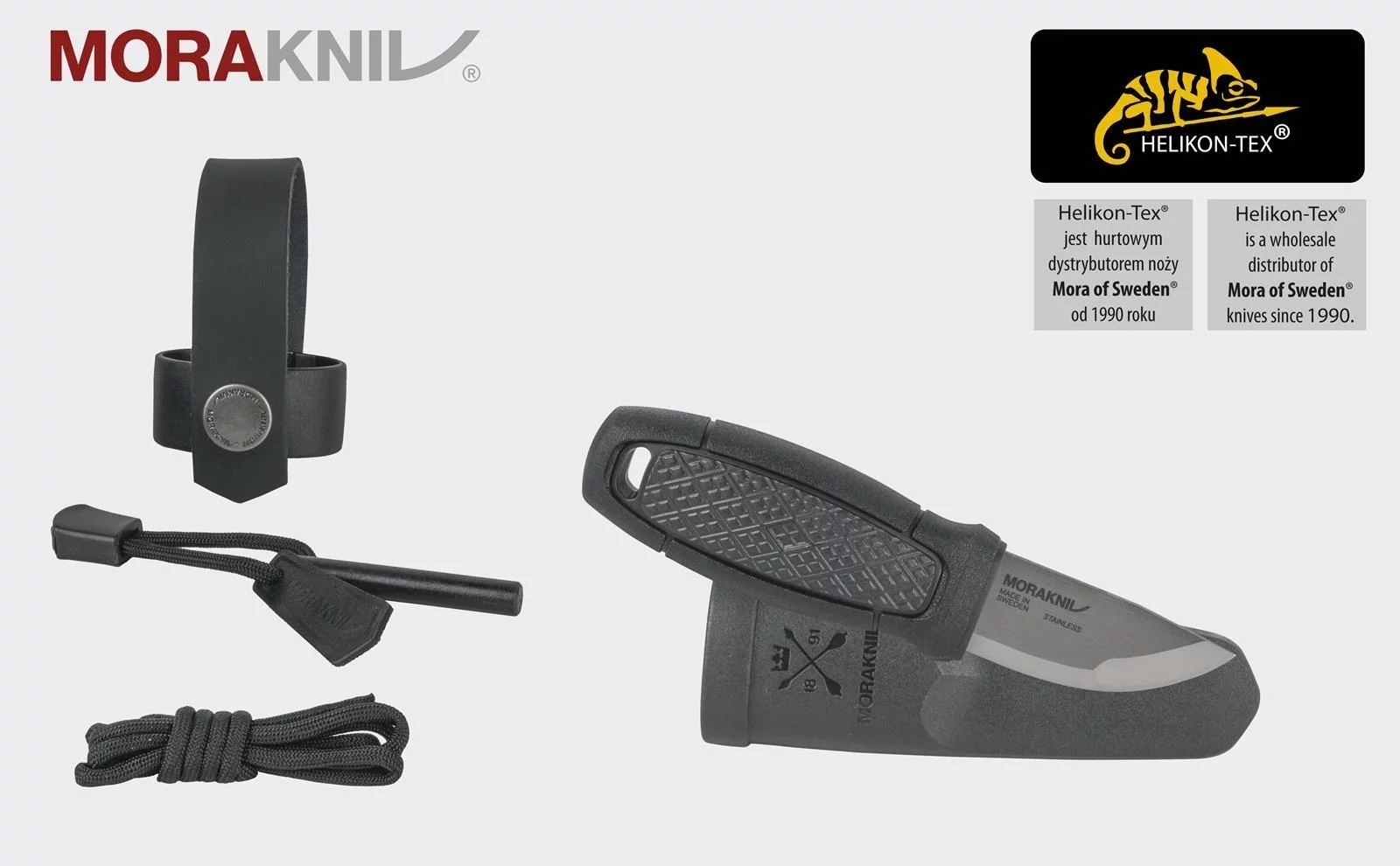 Nóż Morakniv Eldris Neck Knife Stainless Steel Czarny-Black