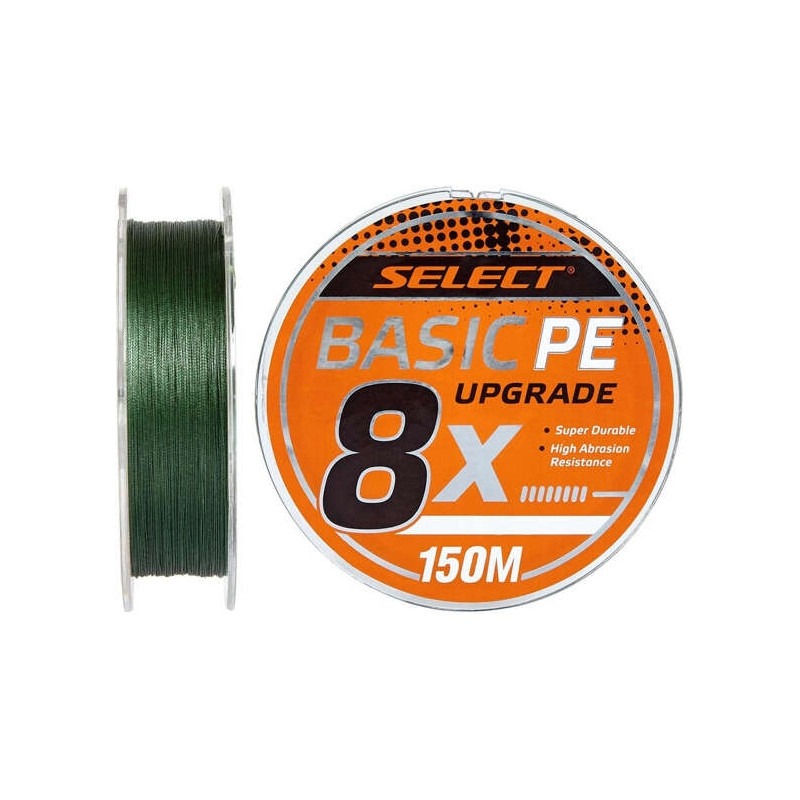 Select Basic PE 8x 150m (ciemnozielony) Nr 1.0/0.14mm 18lb/8.2kg