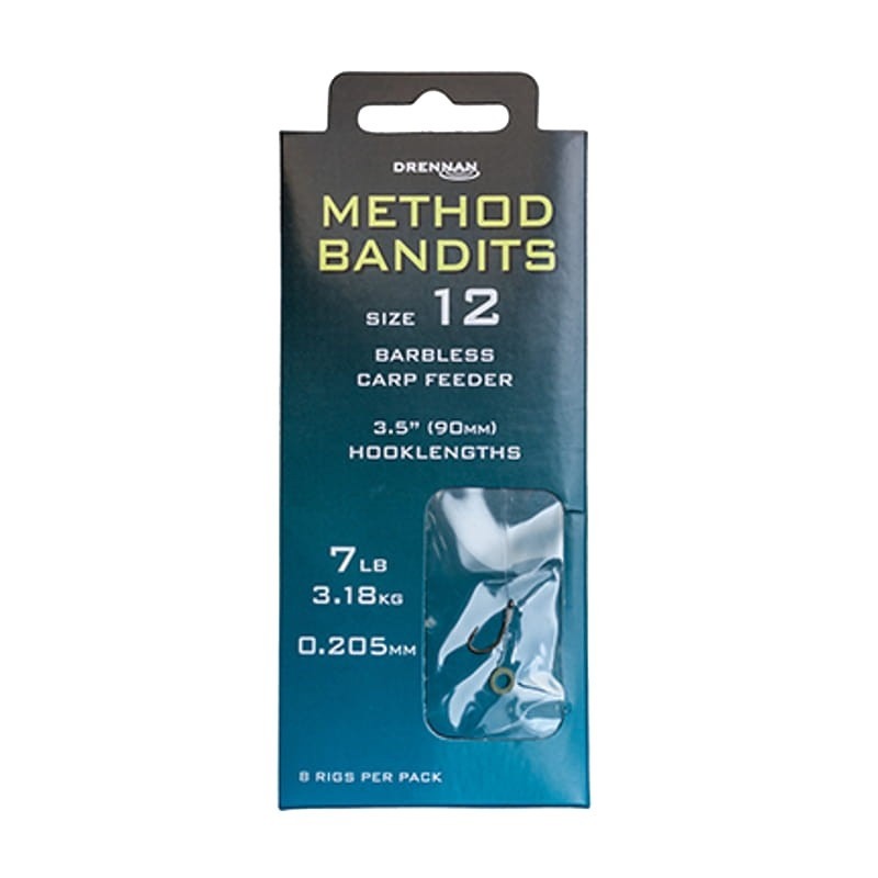 Zestaw Przyponowy Drennan METHOD BANDITS CARP FEEDER 0.22MM NR.8 HNBCF008