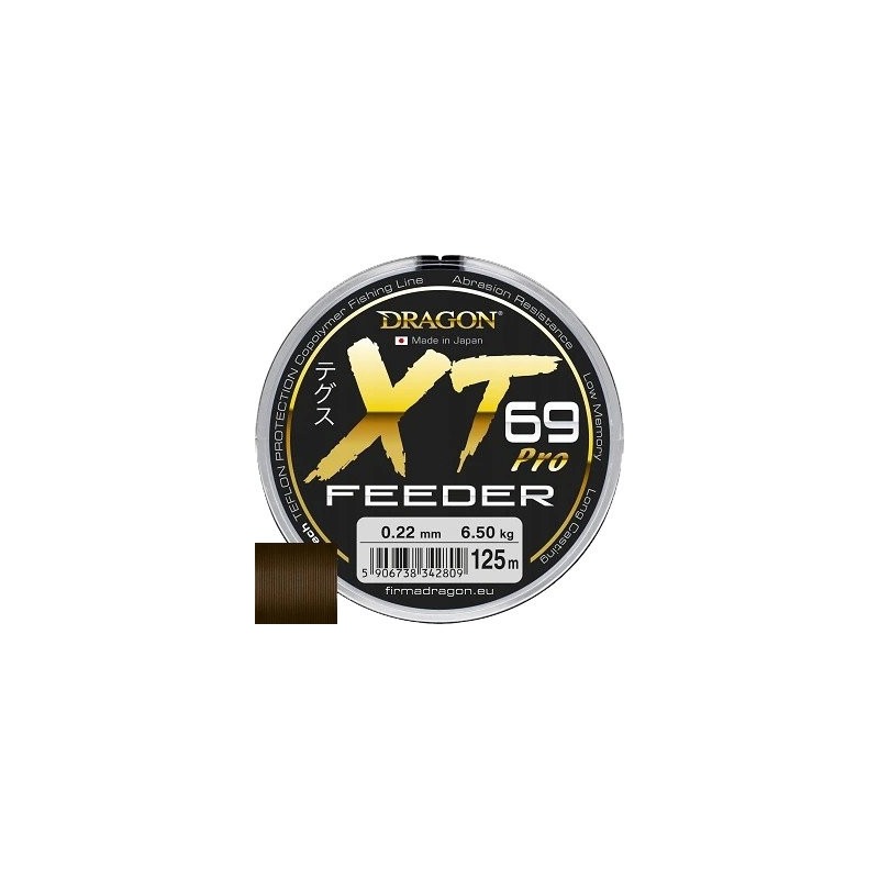 Żyłka Dragon Xt69 PRO FEEDER/Made In Japan 125m 0,18mm/4,60kg ciemnobrązowa