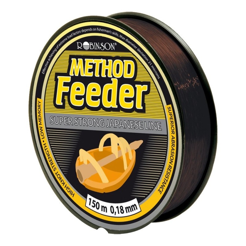 ŻYŁKA ROBINSON METHOD FEEDER 0.24MM 7.1KG 150M CIEMNOBRĄZOWA 55-SF-124