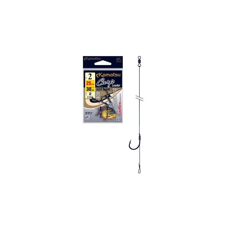 Kamatsu Carp Leader KOI BARI 4BLNO 25cm/25Lbs PRZYPON