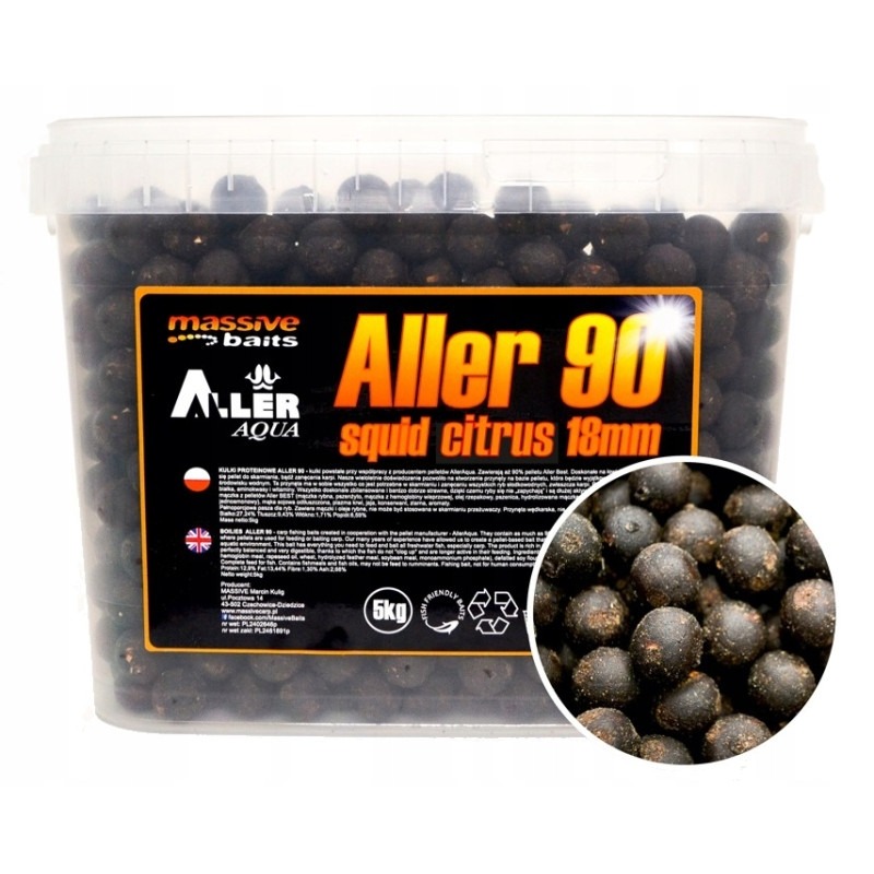 Massive Baits Aller 90 SQUID CITRUS 18mm 5 kg