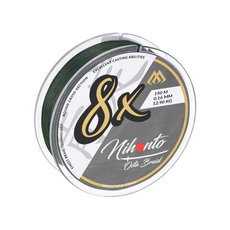 Mikado Plecionka Nihonto Octa Braid 0.10mm/7.75kg 300m Zielona