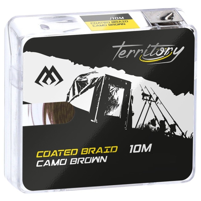 Mikado Plecionka Przyp. Coated Braid 35lbs/10m Brąz Camo