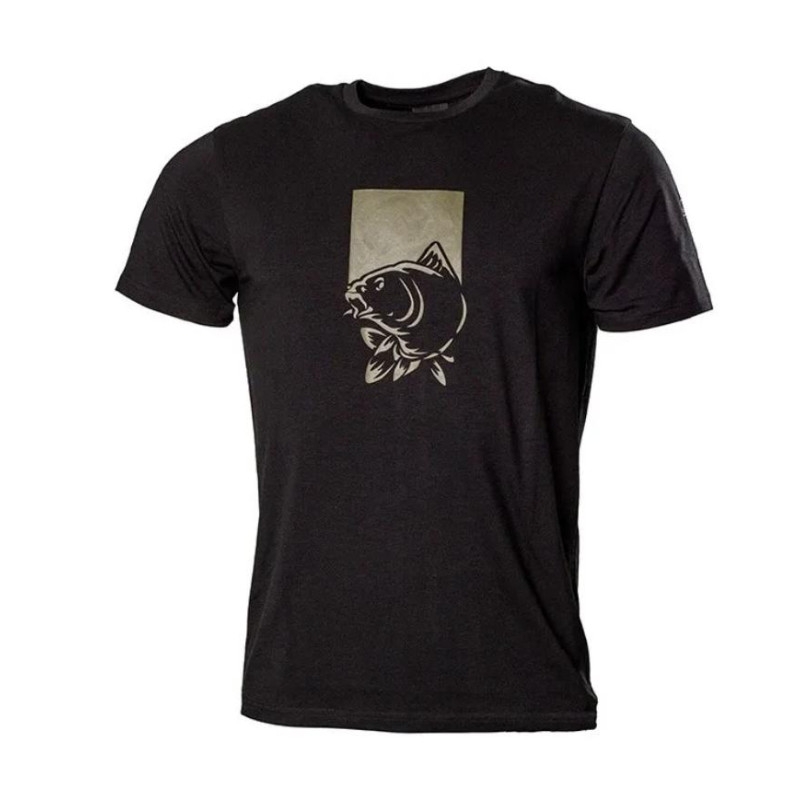 Nash Make It Happen T Shirt Fish Logo Black XXL