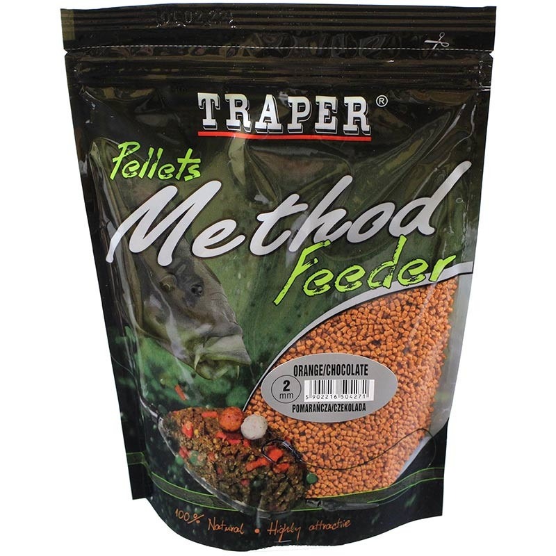 Pelet Traper Method FEEDER 2MM 0.5KG POMARAŃCZA/CZEKOLADA