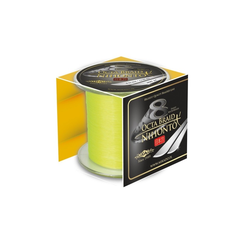 Plecionka Mikado Nihonto OCTA BRAID 0.45/300M - FLUO