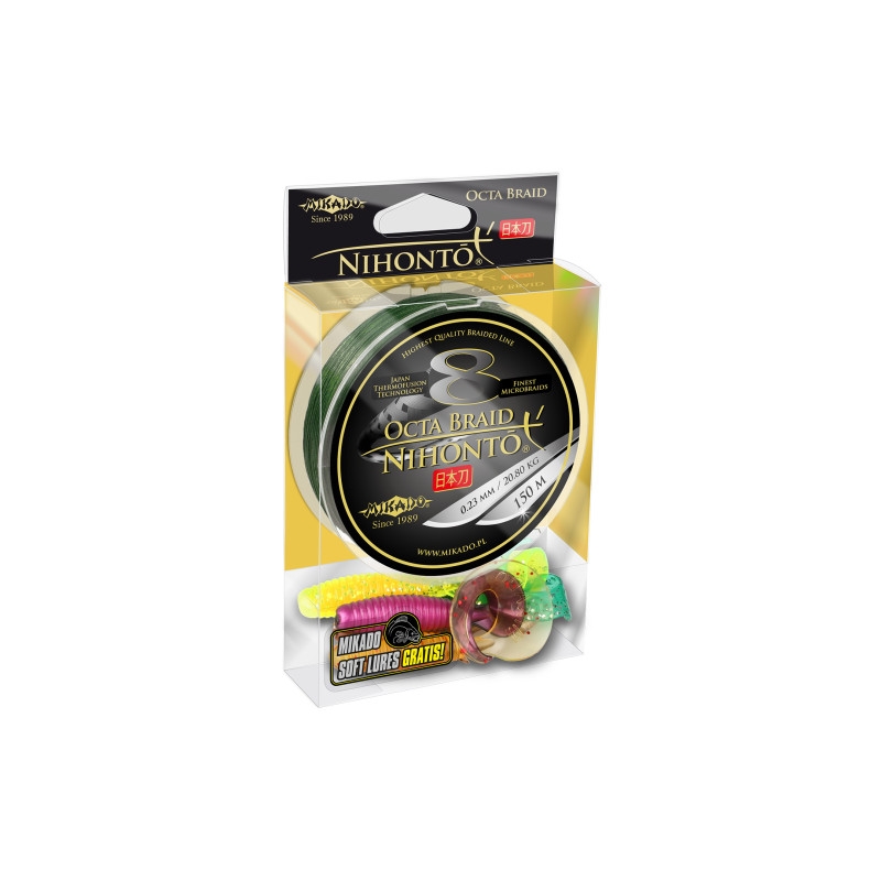 Plecionka Mikado Nihonto OCTA BRAID ZIELONY 0.23/150M