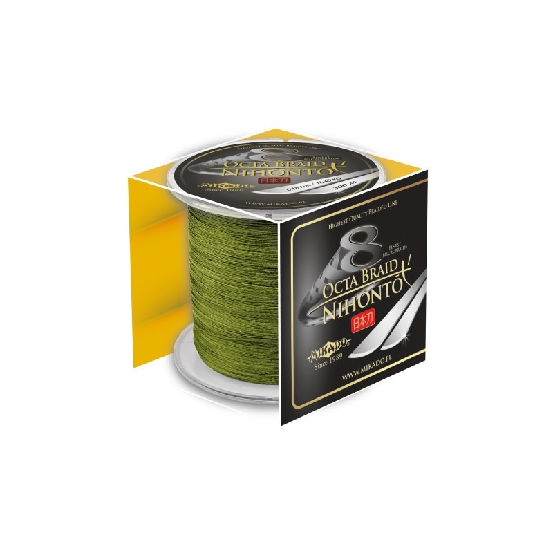 Plecionka Mikado Nihonto OCTA BRAID ZIELONY 0.26/300M