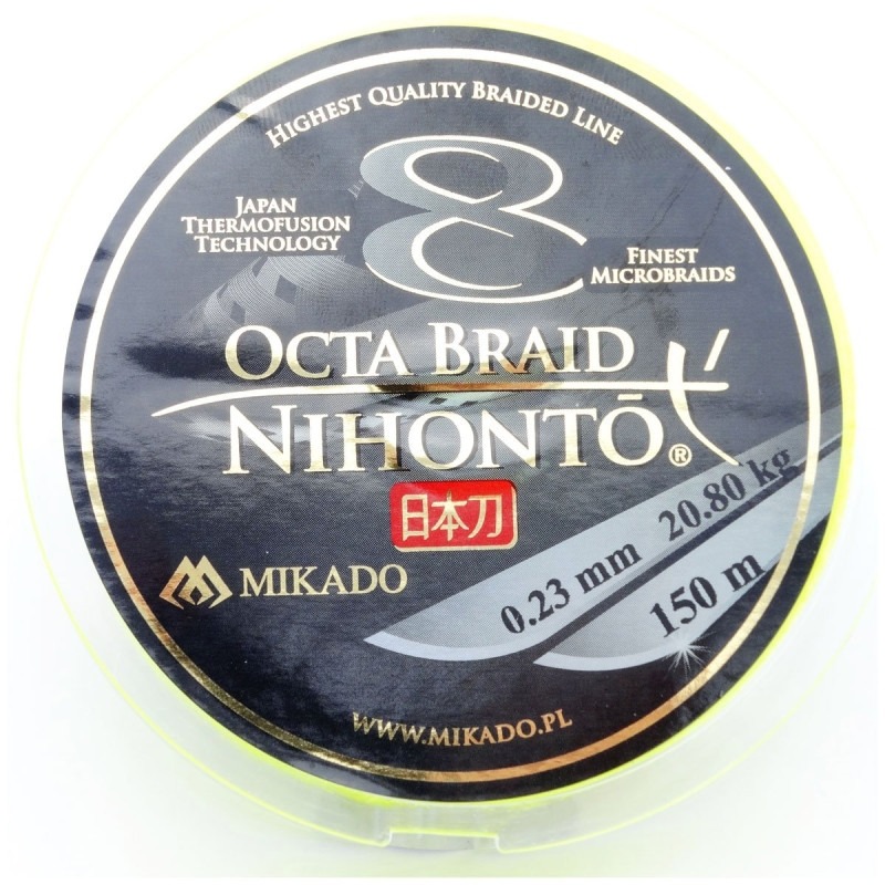 220420256807a0f8a27bd.jpeg PLECIONKA NIHONTO OCTA BRAID 0,23 FLUO 150M - obrazek 1