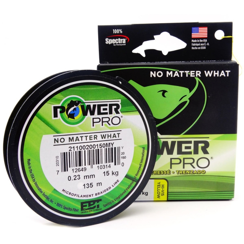 Plecionka Shimano Power PRO 0.23 135M 15KG/33LB HI-VIS YELLOW PPBI13523Y