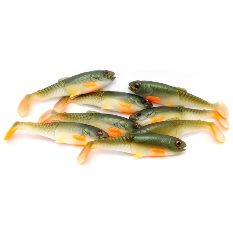 Przynęta Sg Craft CANNIBAL PADDLETAIL 8.5CM 7G OLIVE PEARL HOT ORANGE