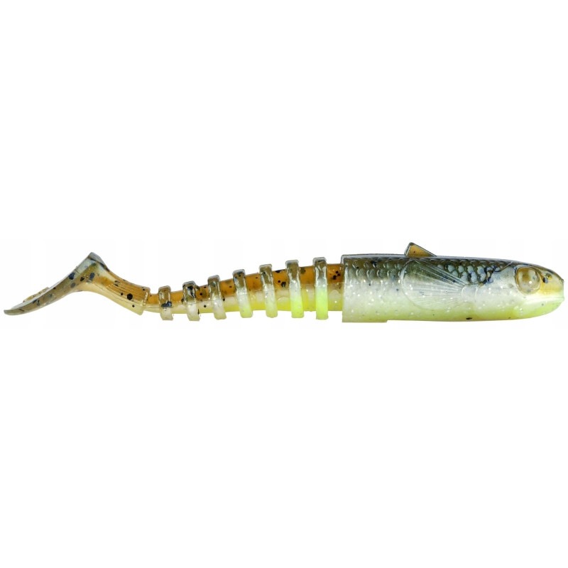 SG GOBSTER SHAD BULK 11.5CM 16G GREEN PEARL YELLOW